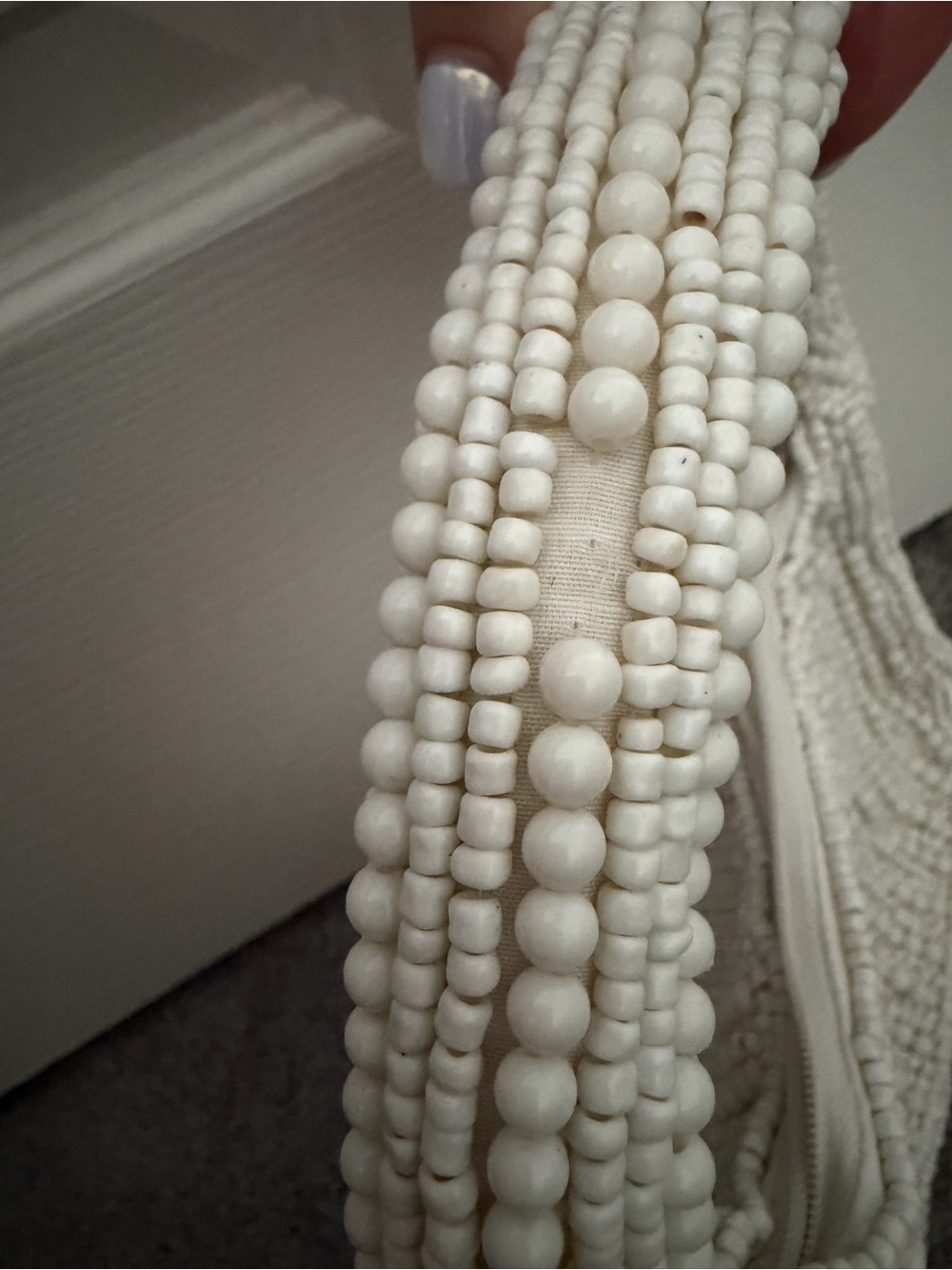 Antik Kraft Cream Beaded Shoulder Bag - Picture 5 of 8